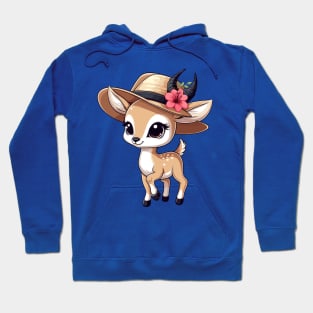 Cool Gazelle in Hat Hoodie